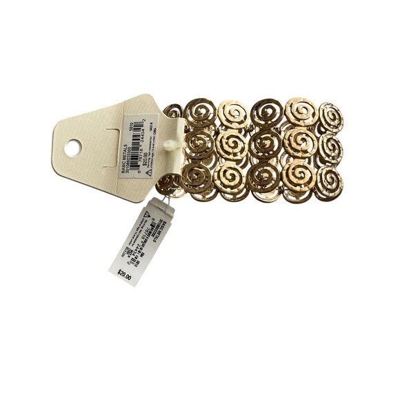 Swirled Soft Bangle, Goldtone by New Directions - Picture 6 of 6